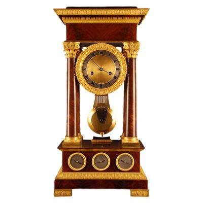 T06 Large French multi-dial regulator clock