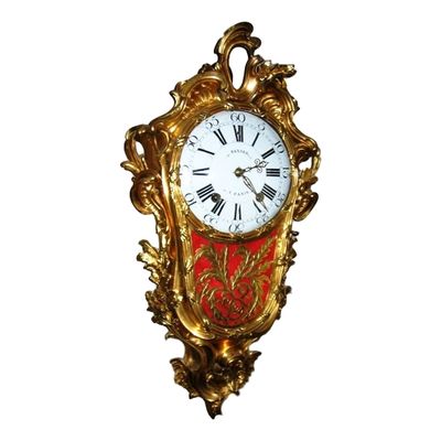 W01 Vuurvergulde Cartel klok in Louis XV/XVI overgangsstijl