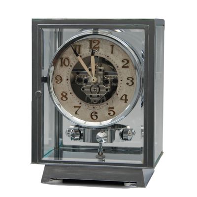 M200 Chrome  plated art deco J. L. Reutter five-glass Atmos clock