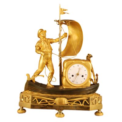 M16 Rare Directoire genre matelot mantel clock