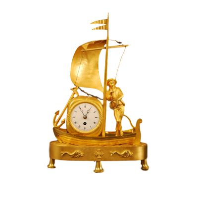 M93 Rare genre matelot mantle clock