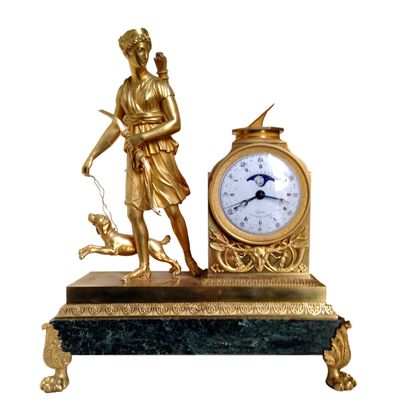 M224 Important French Diana mantle Clock LePaute