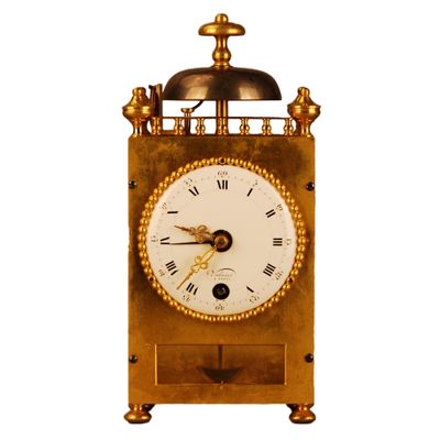 C04 French capucine travel alarm clock