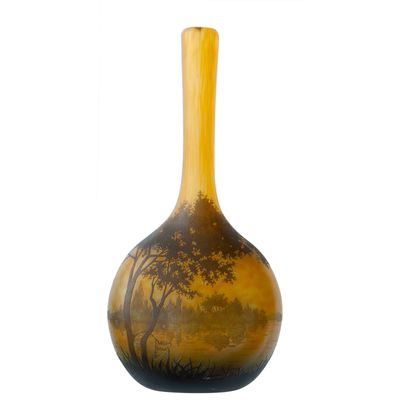 Daum Long Neck Vase