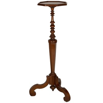 A Wallnut Baroque Pedestal Table