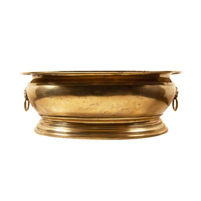 A Baroque Brass Wine Cistern with Handles