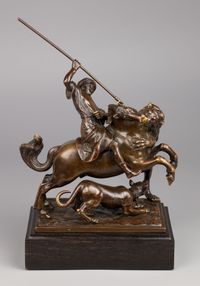 Turk on a Lion Hunt, Francesco Fanelli (1577-after 1657?) 1