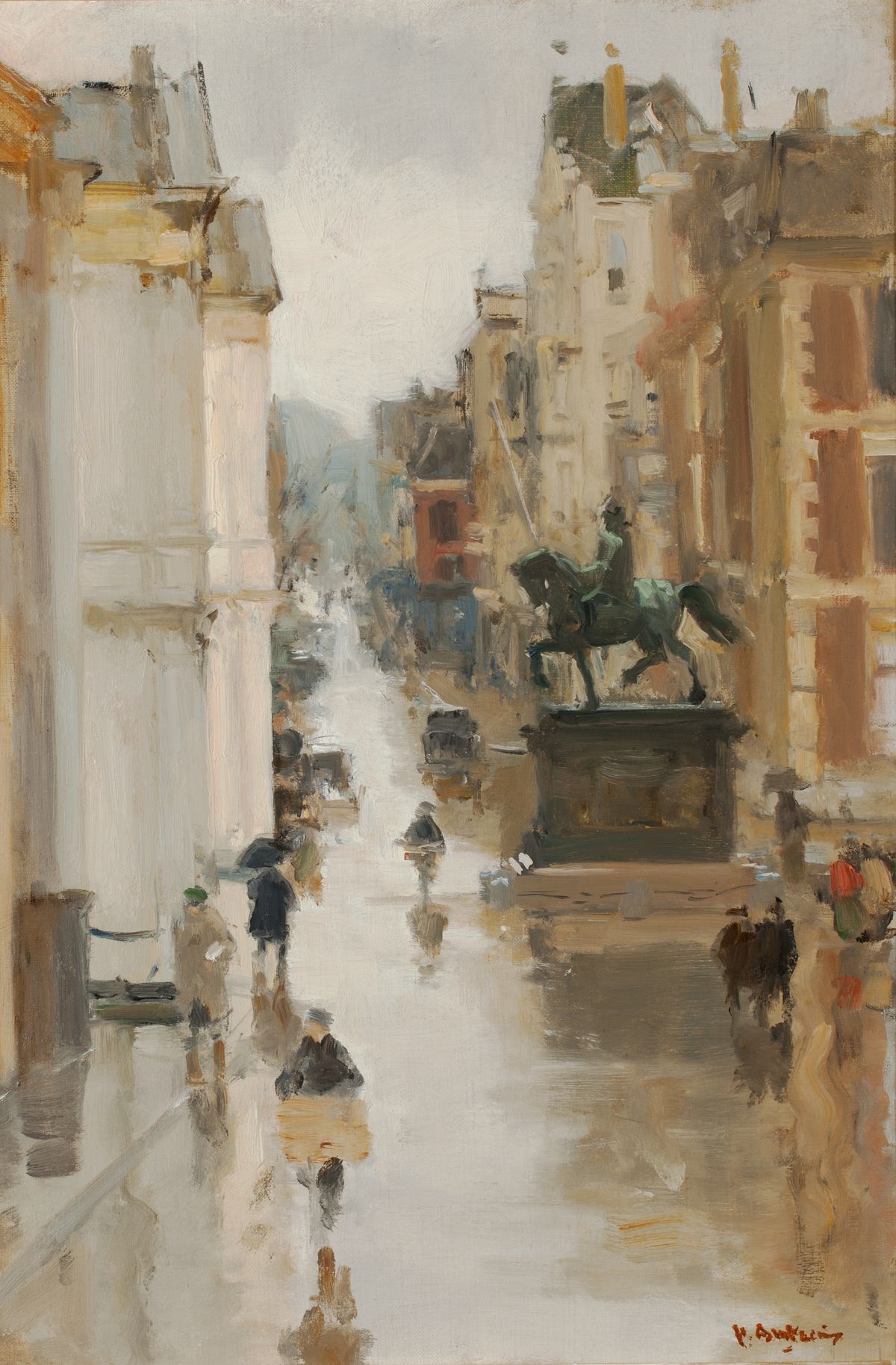 A view of the Noordeinde, The Hague