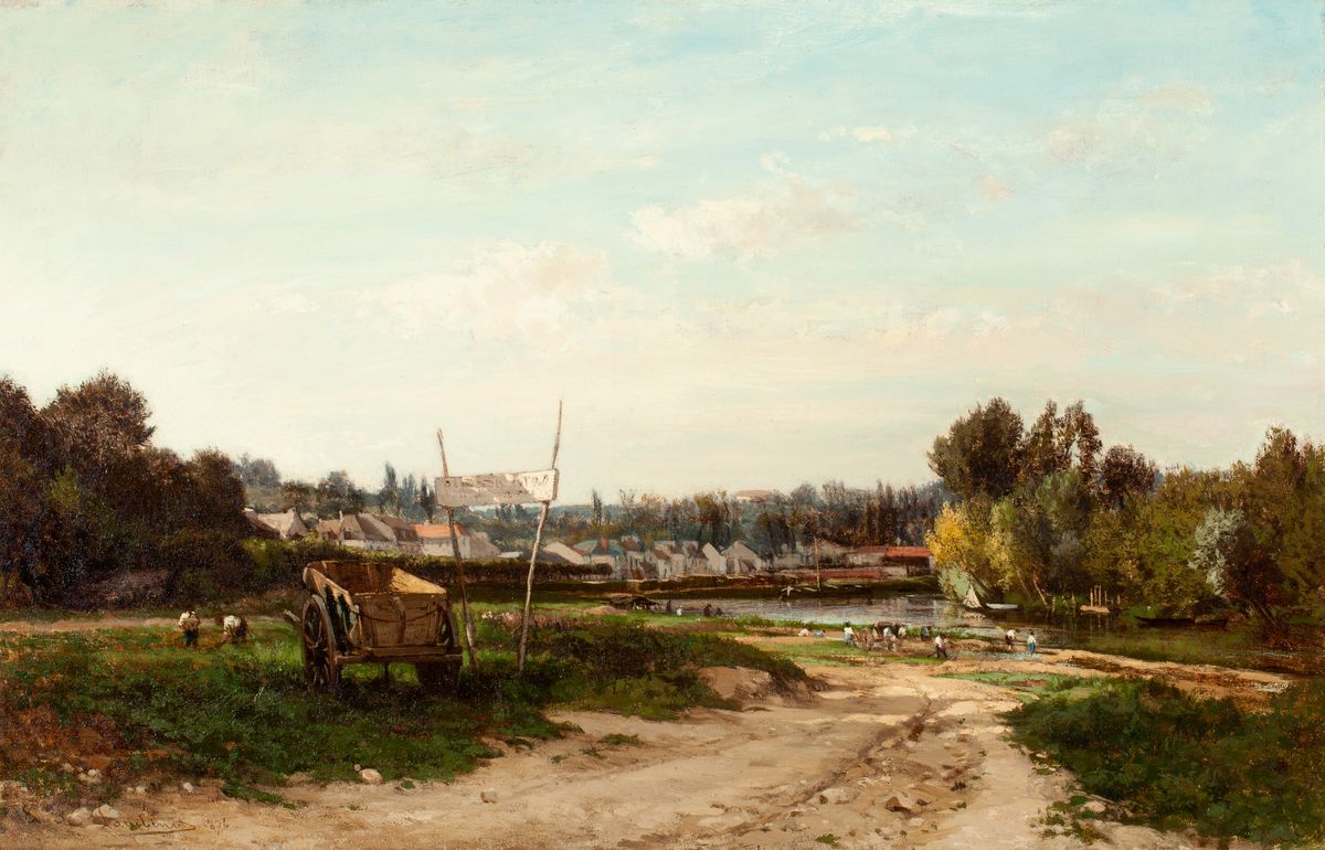 Landscape with Workers in a Field - afbeelding 1