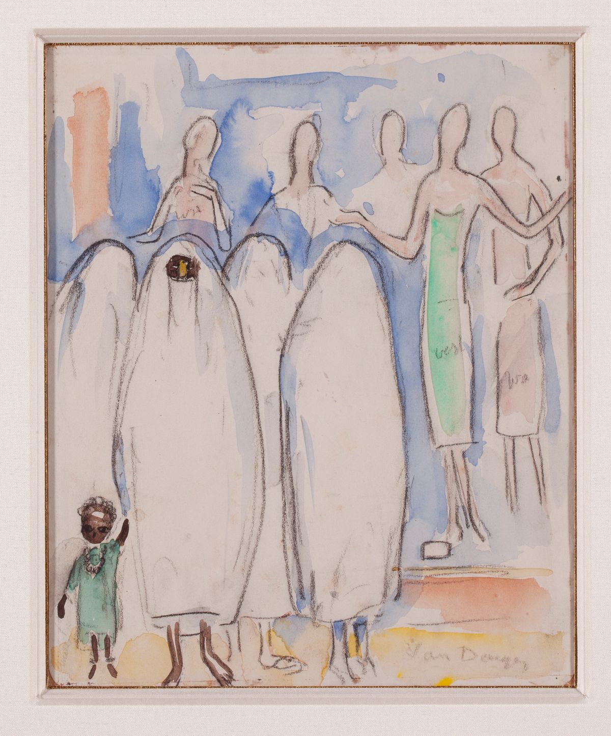 Groupe d'Egyptienne et Française dans la rue - image 1