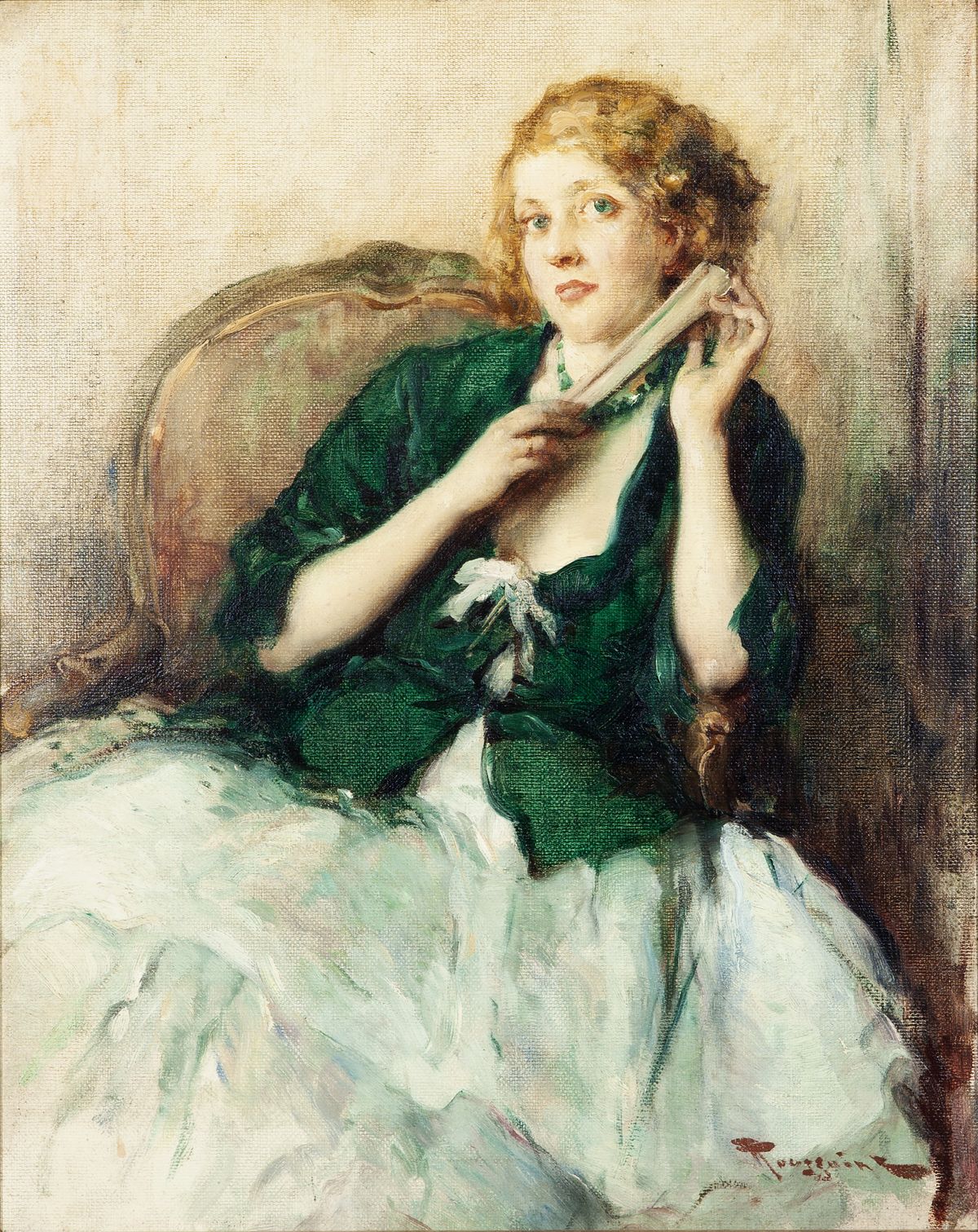 Lady with a fan