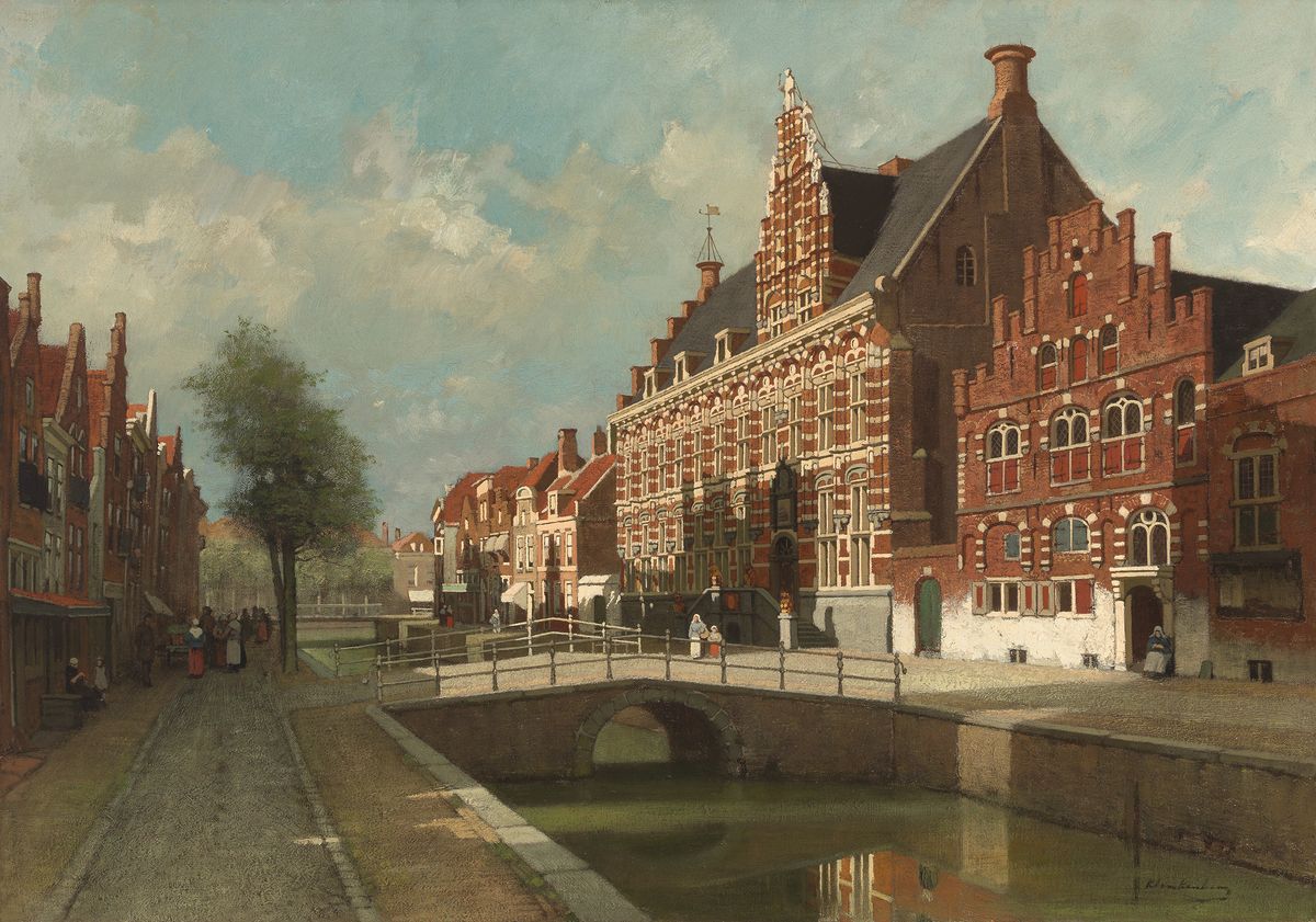 View on the Turfmarkt with Chancellery Leeuwarden - afbeelding 1