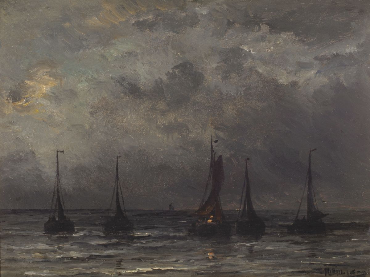 Ships at night