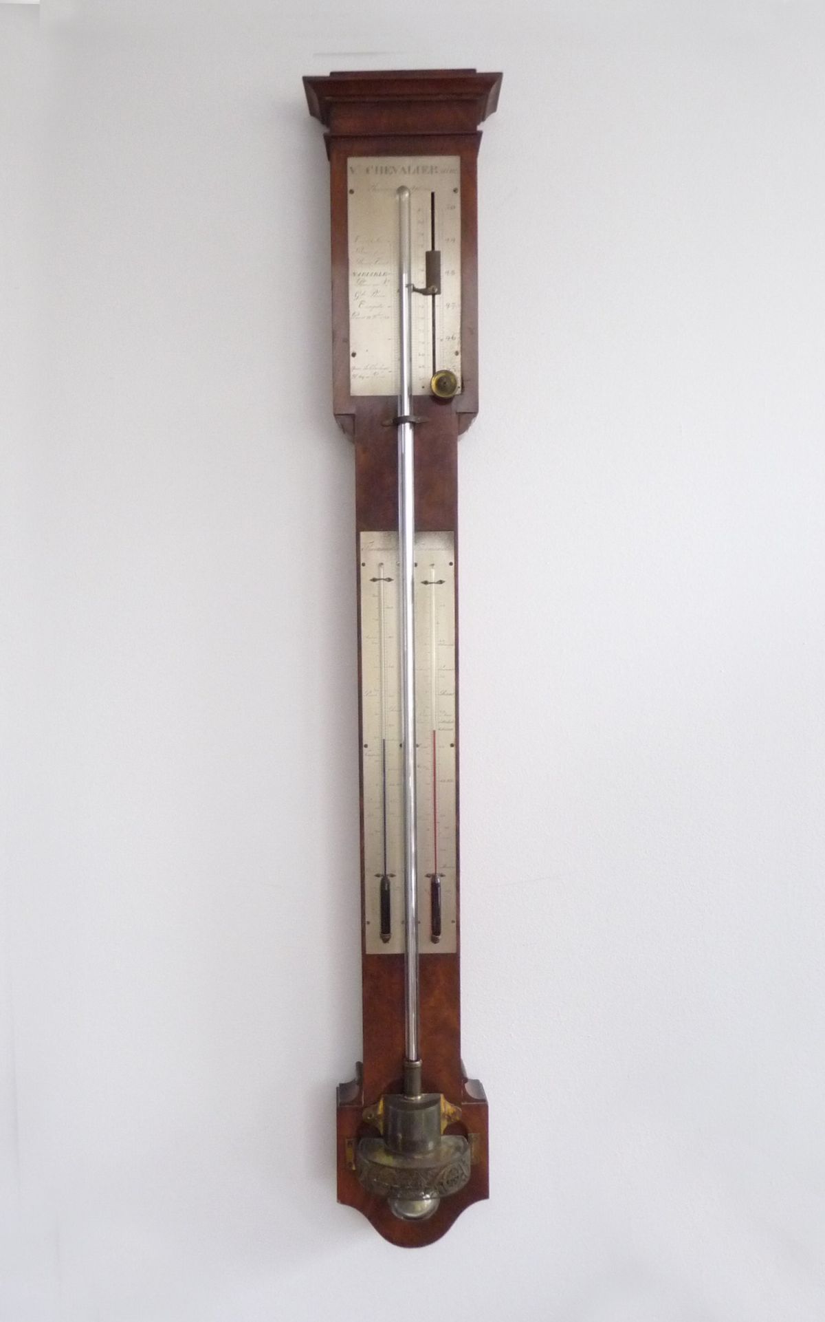 French Stick Barometer circa 1830 signed Vincent CHEVALIER ainé, Paris. - image 1