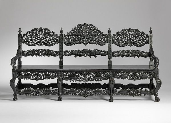 Dutch-Indian colonial bench