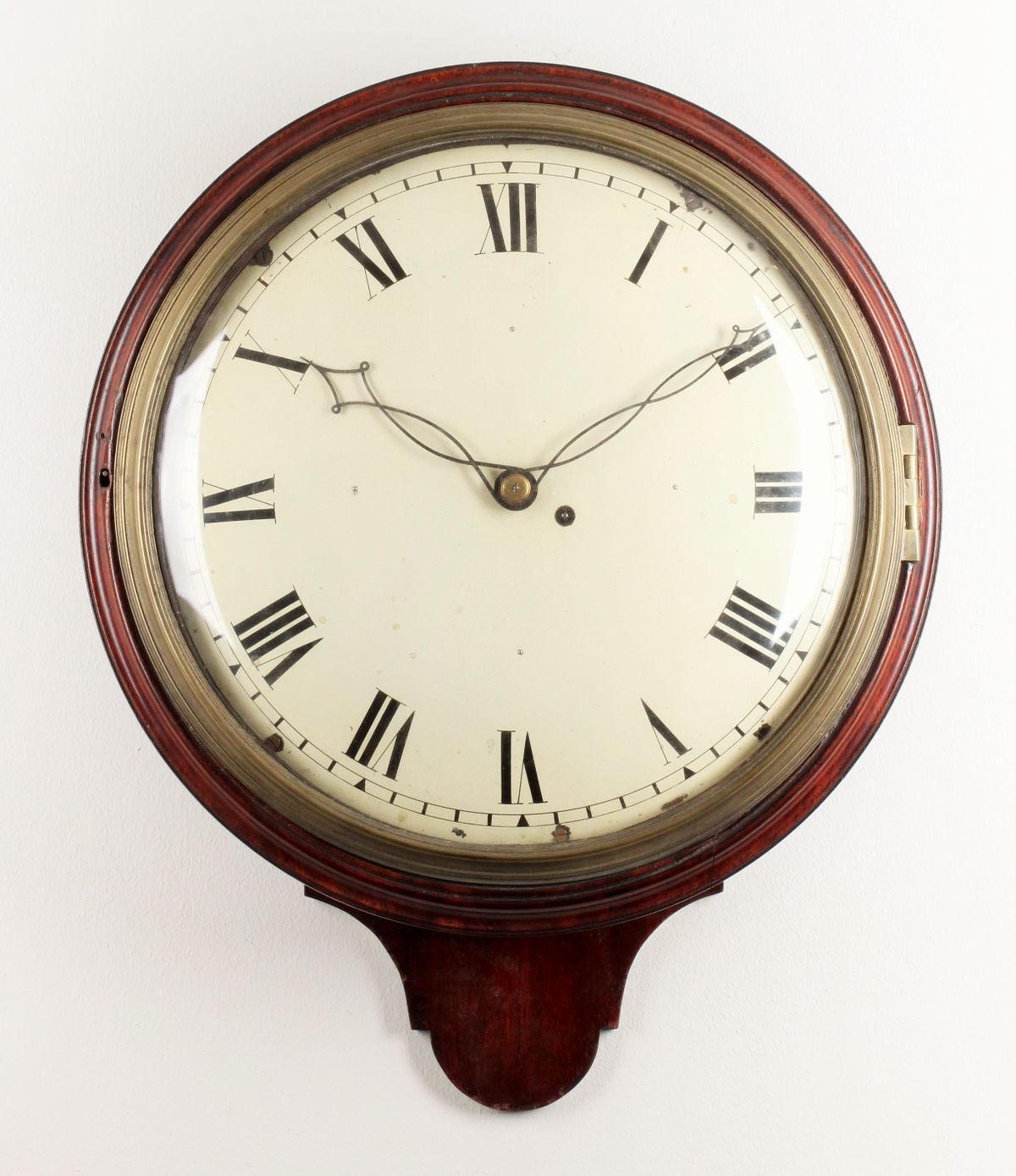 A fine English mahogany dial wall timepiece, circa 1820. - image 1