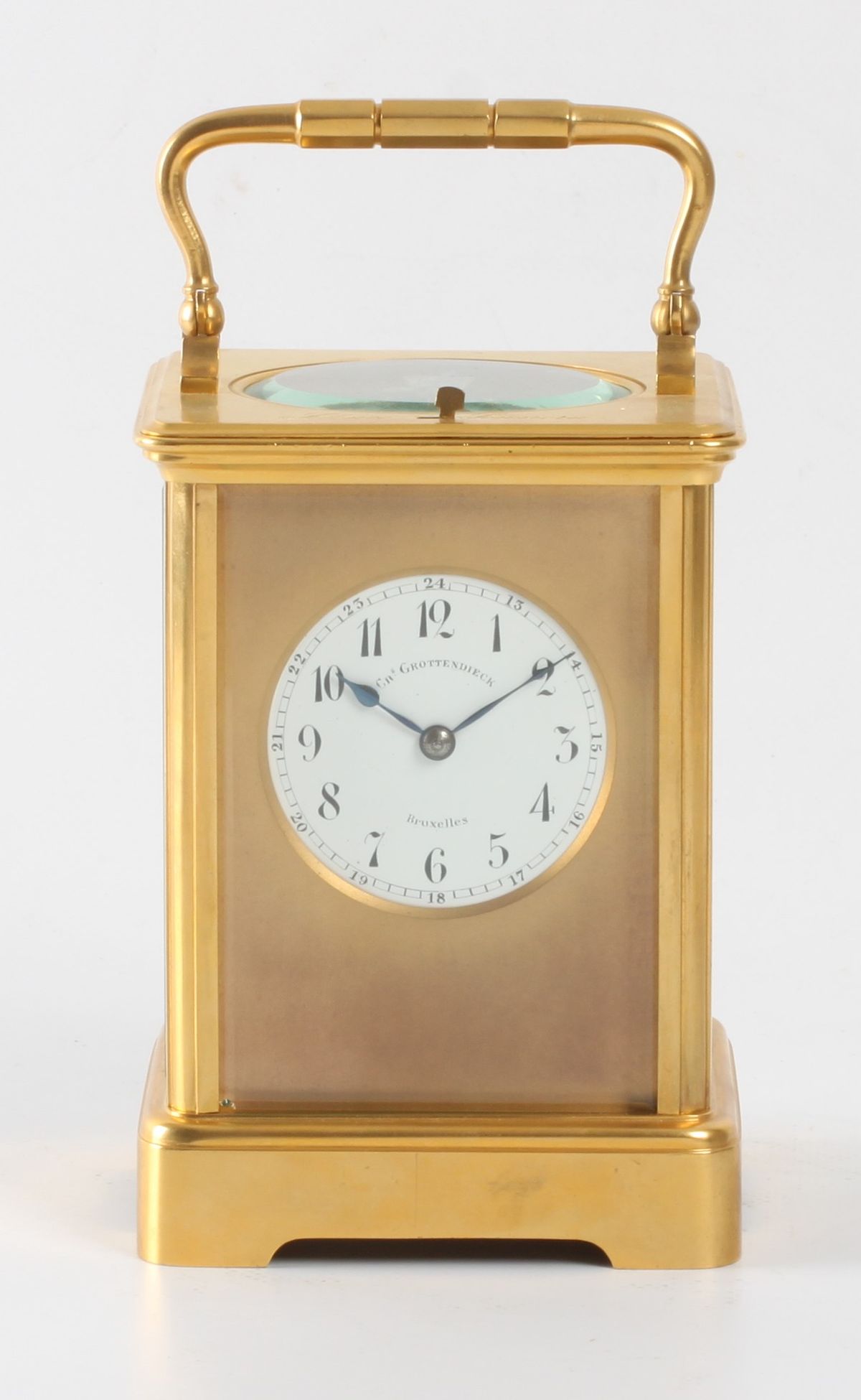 A French carriage clock with rare striking, retailer Grottendieck Brussel, circa 1880 - image 1