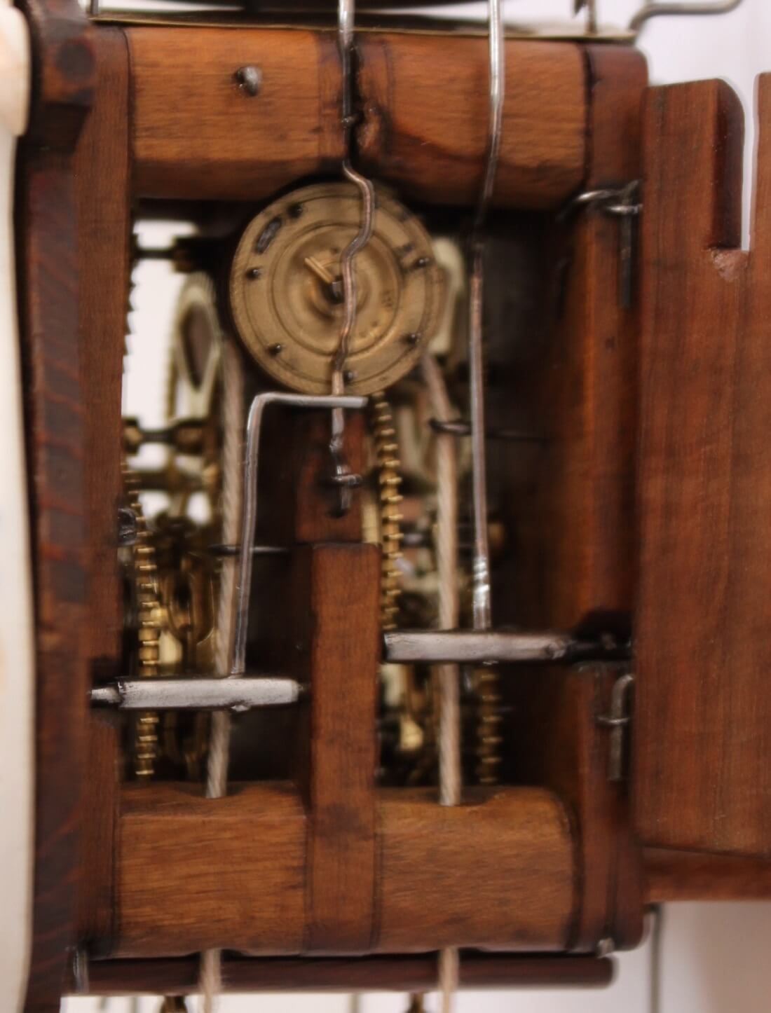 A small German 'Jockele' wall clock with alarm, circa 1860 - image 1