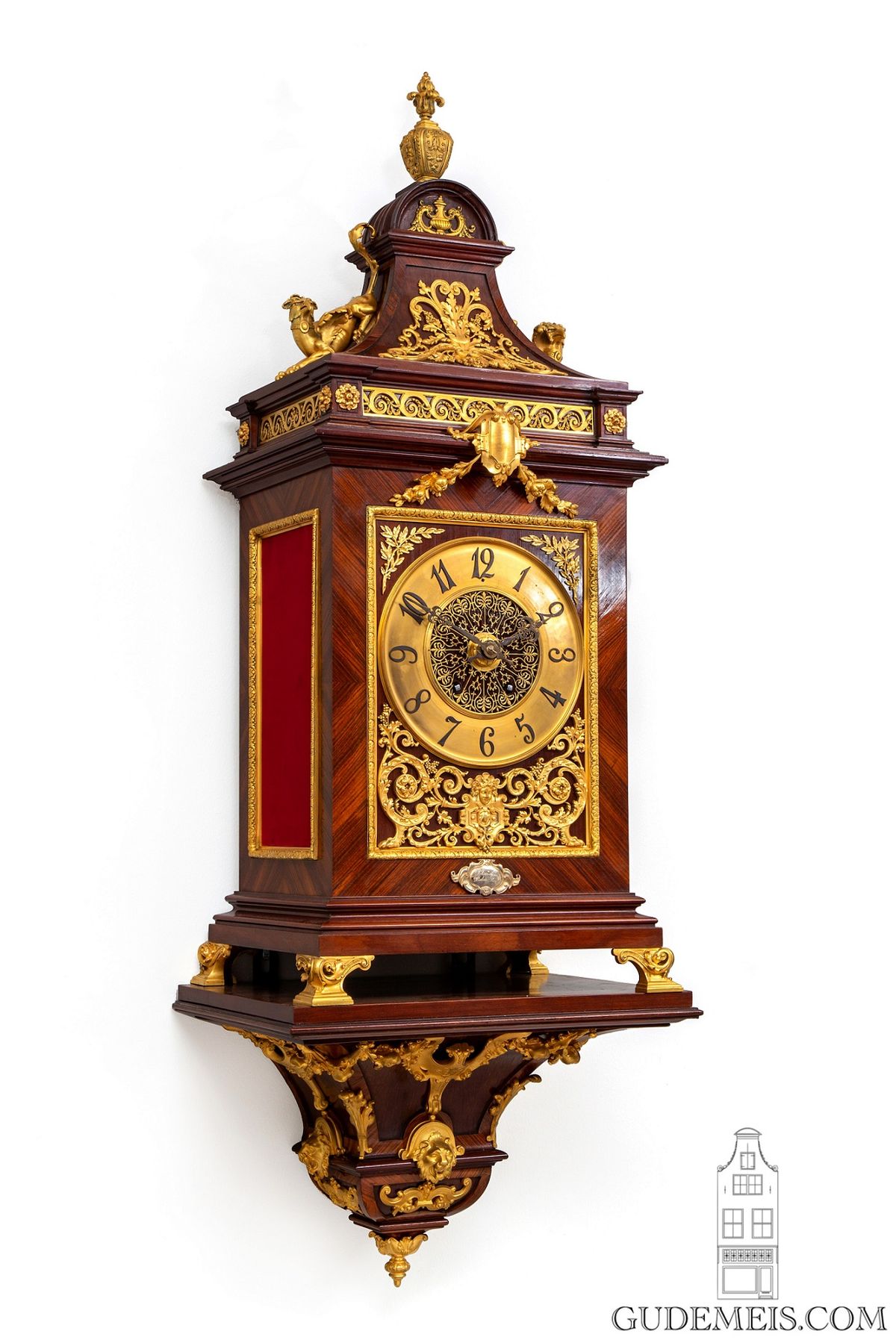 A rare French gilt bronze mounted kingswood bracket clock by Planchon, circa 1890 - image 1