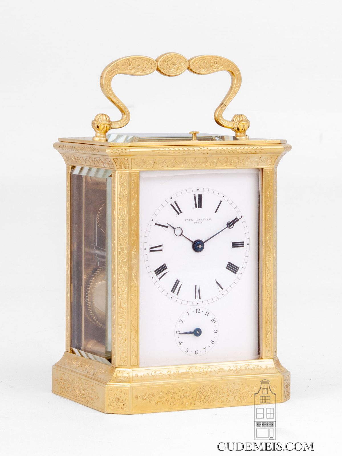 An early French carriage clock with chaff cutter escapement, Paul Garnier. - image 1