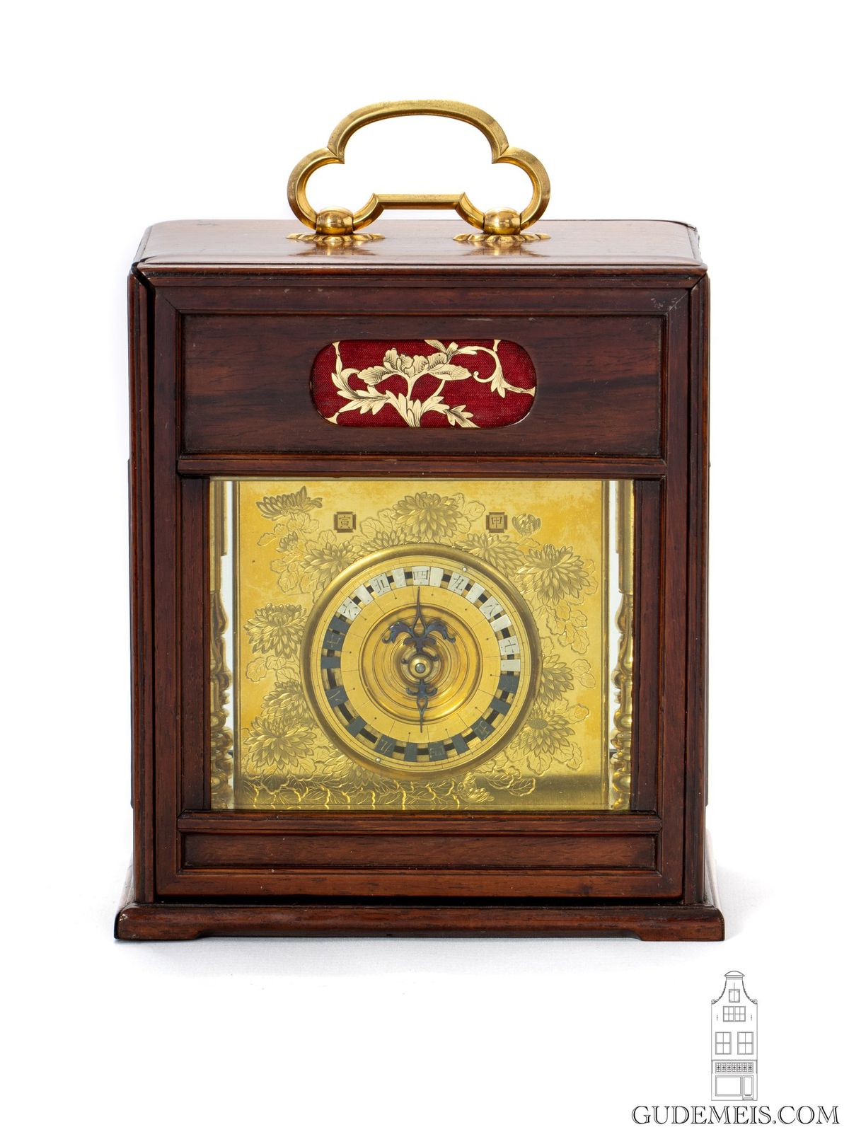 Une belle horloge de table japonaise "makura Dokei" avec carillon et calendrier, vers 1850. - image 1