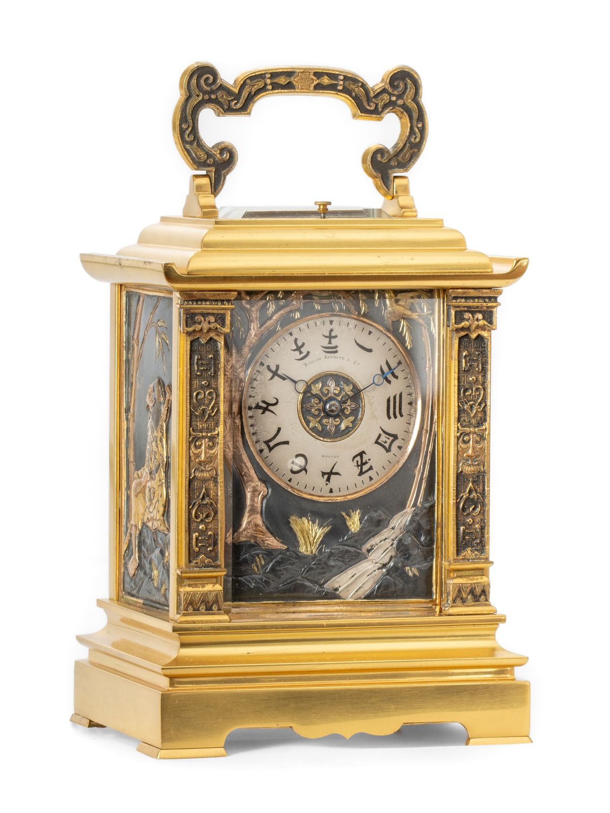 Eine seltene französische Chinoiserie-Reiseuhr mit Grande Sonnerie-Schlagwerk, ca. 1880. - image 1