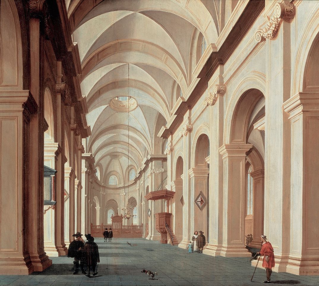 Interieur van een kerk