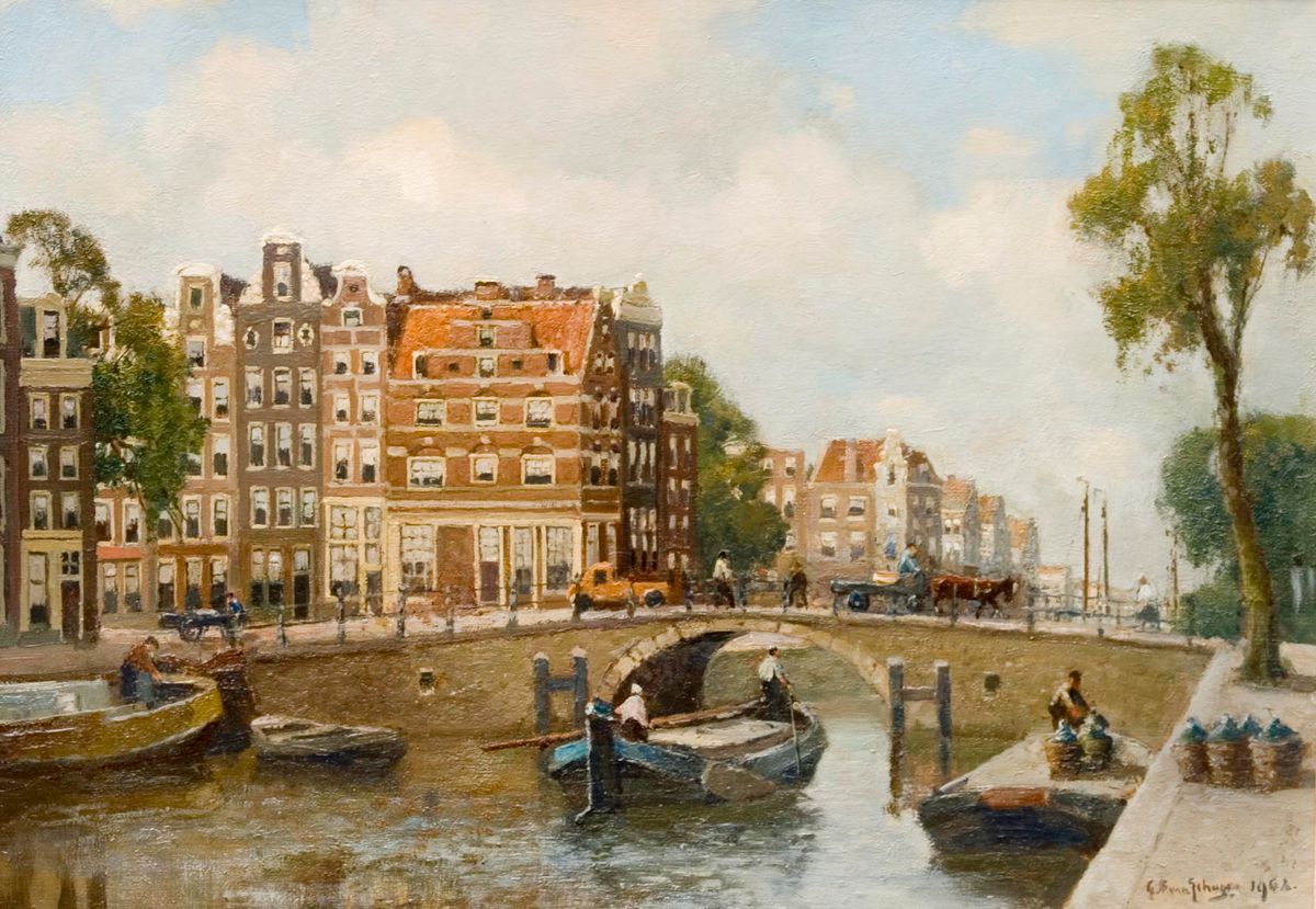 Brouwersgracht met de z.g.n. Spaanse huizen