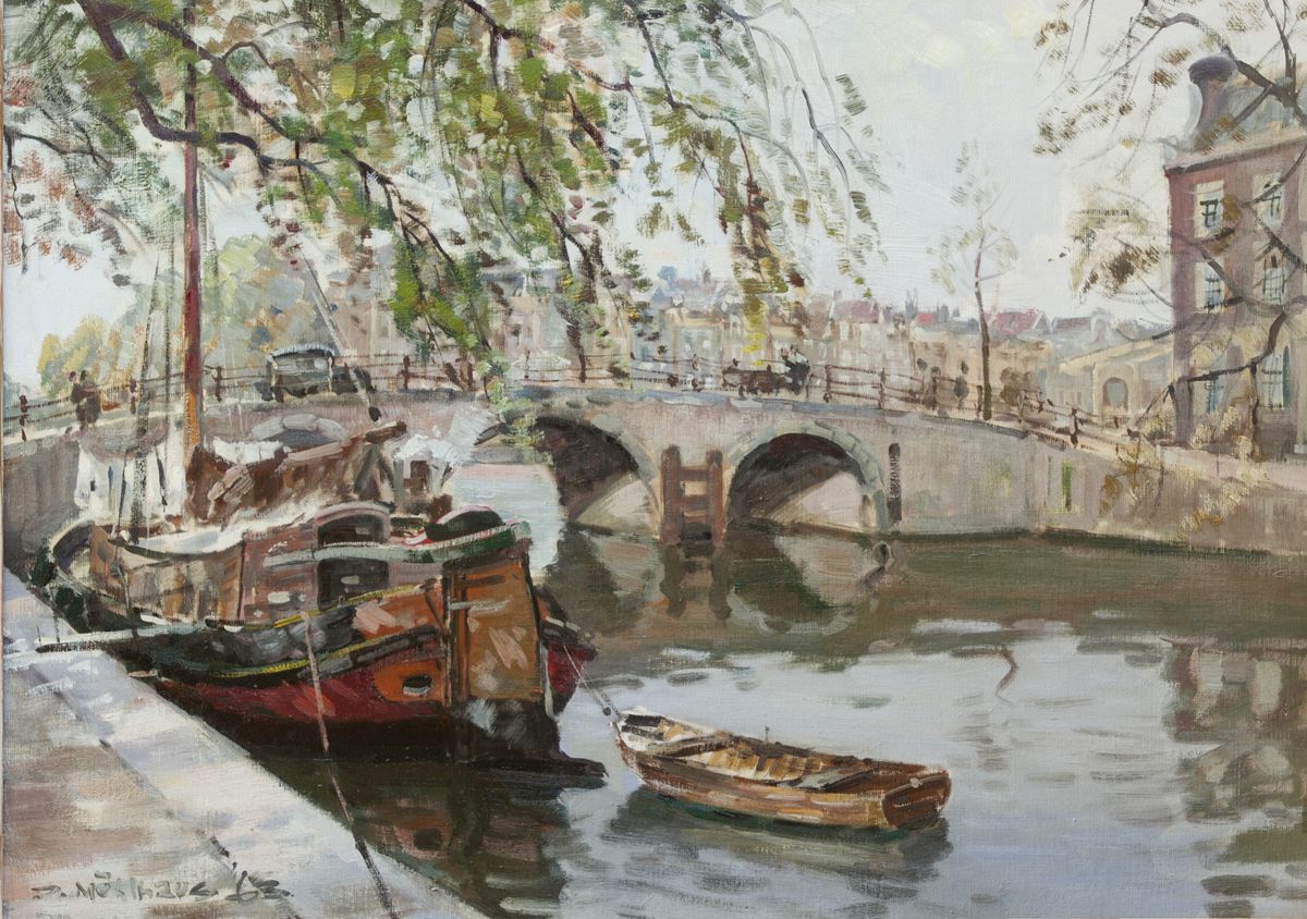 Keizersgracht hoek Amstel met magere brug