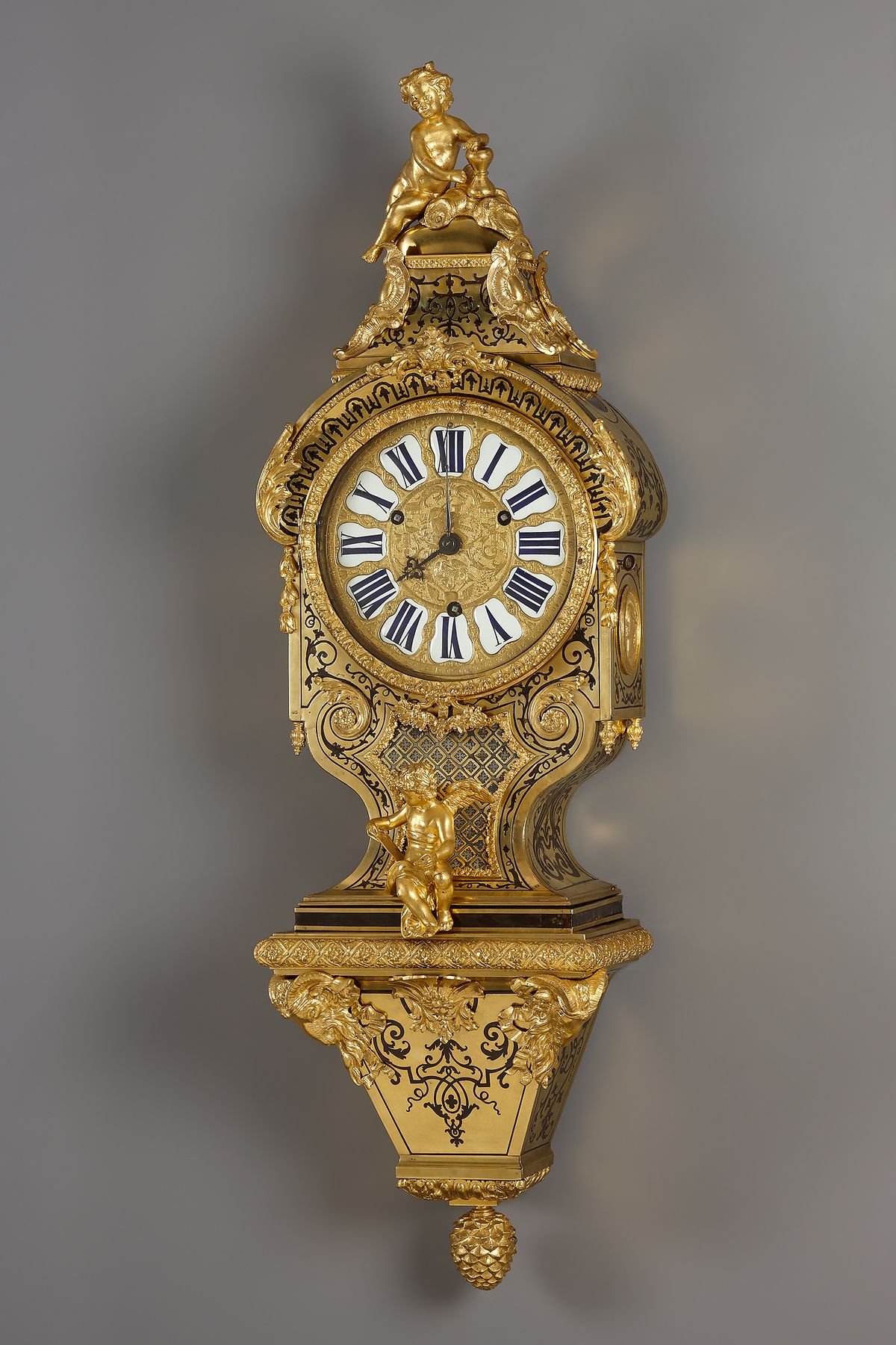French Régence console clock, Masson - image 1