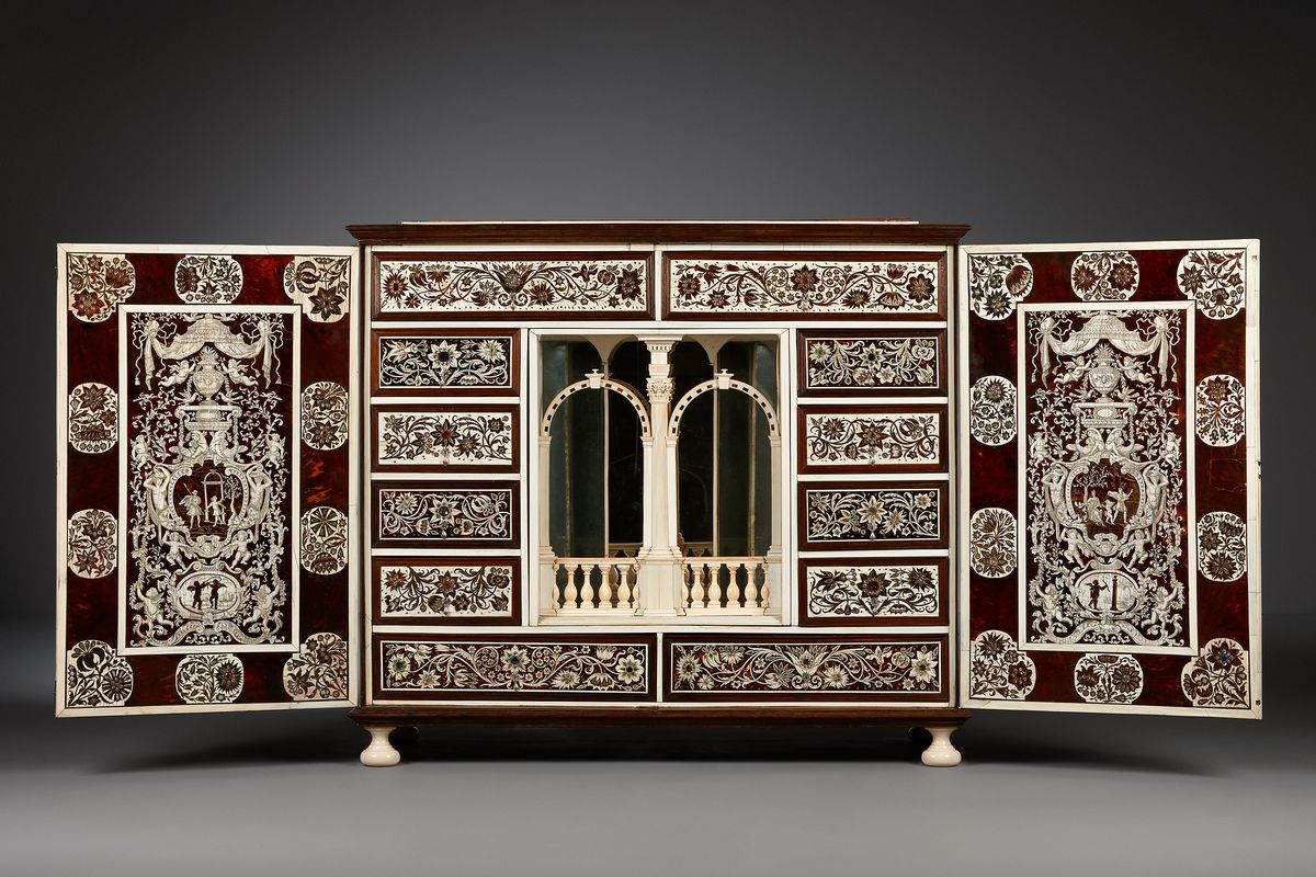 Joachim Tielke (Königsberg 1641- 1719 Hamburg)  A showpiece cabinet - image 1