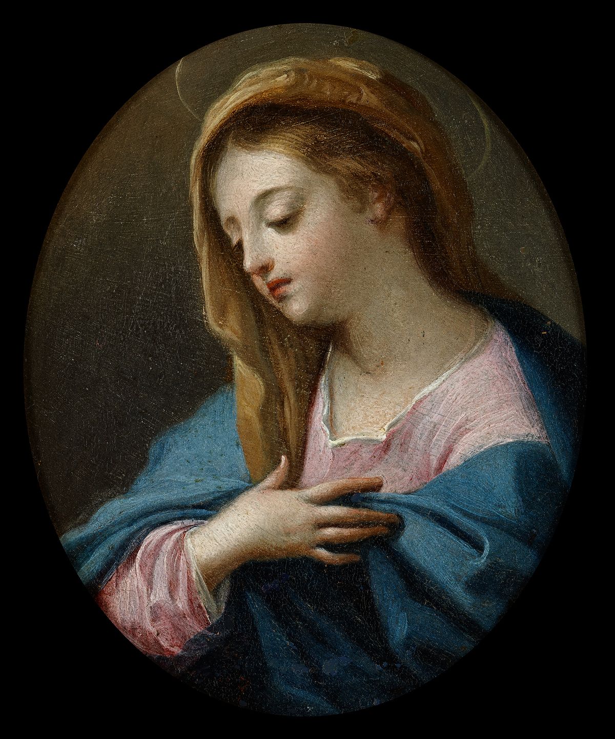 Paolo de Matteis (1662-1728), De Maagd Maria in een blauw gewaad - afbeelding 1