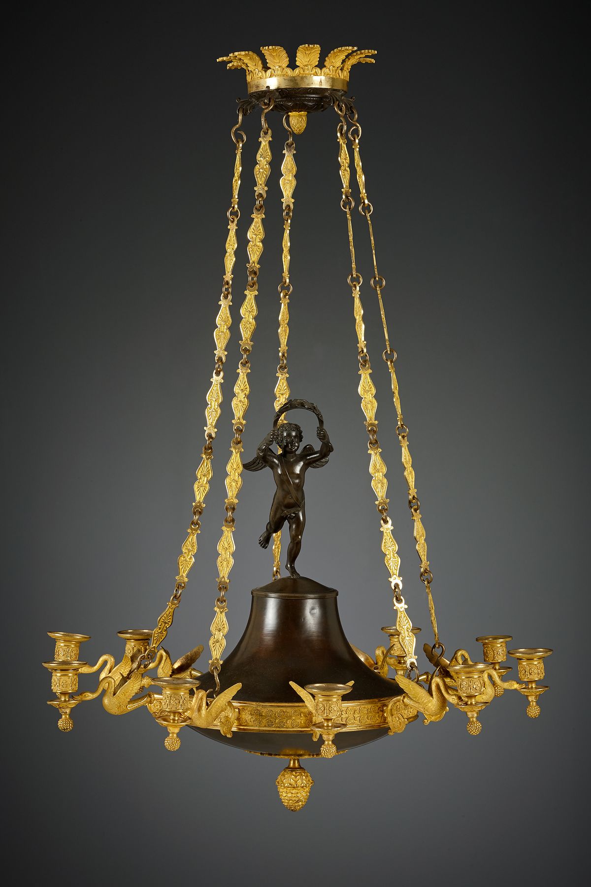 Franse Empire tienlichts discuskroon