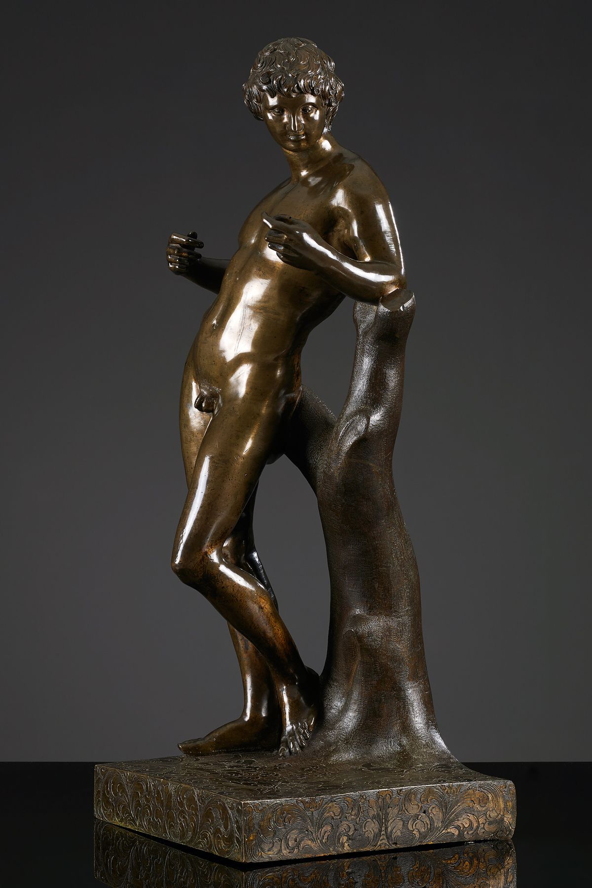 French Bronze Statue of Apollo after François Duquesnoy - image 1