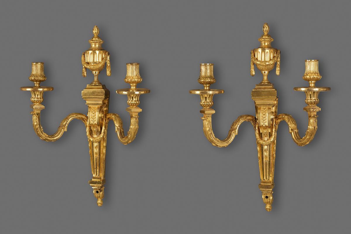 Pair of French Louix XVI Wall Sconces