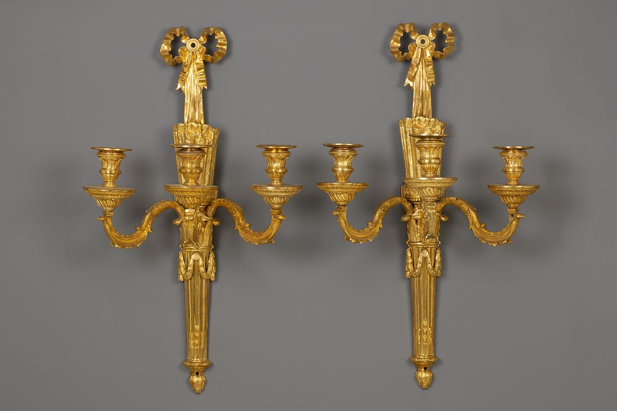 Pair of French Louis XVI Wall Sconces