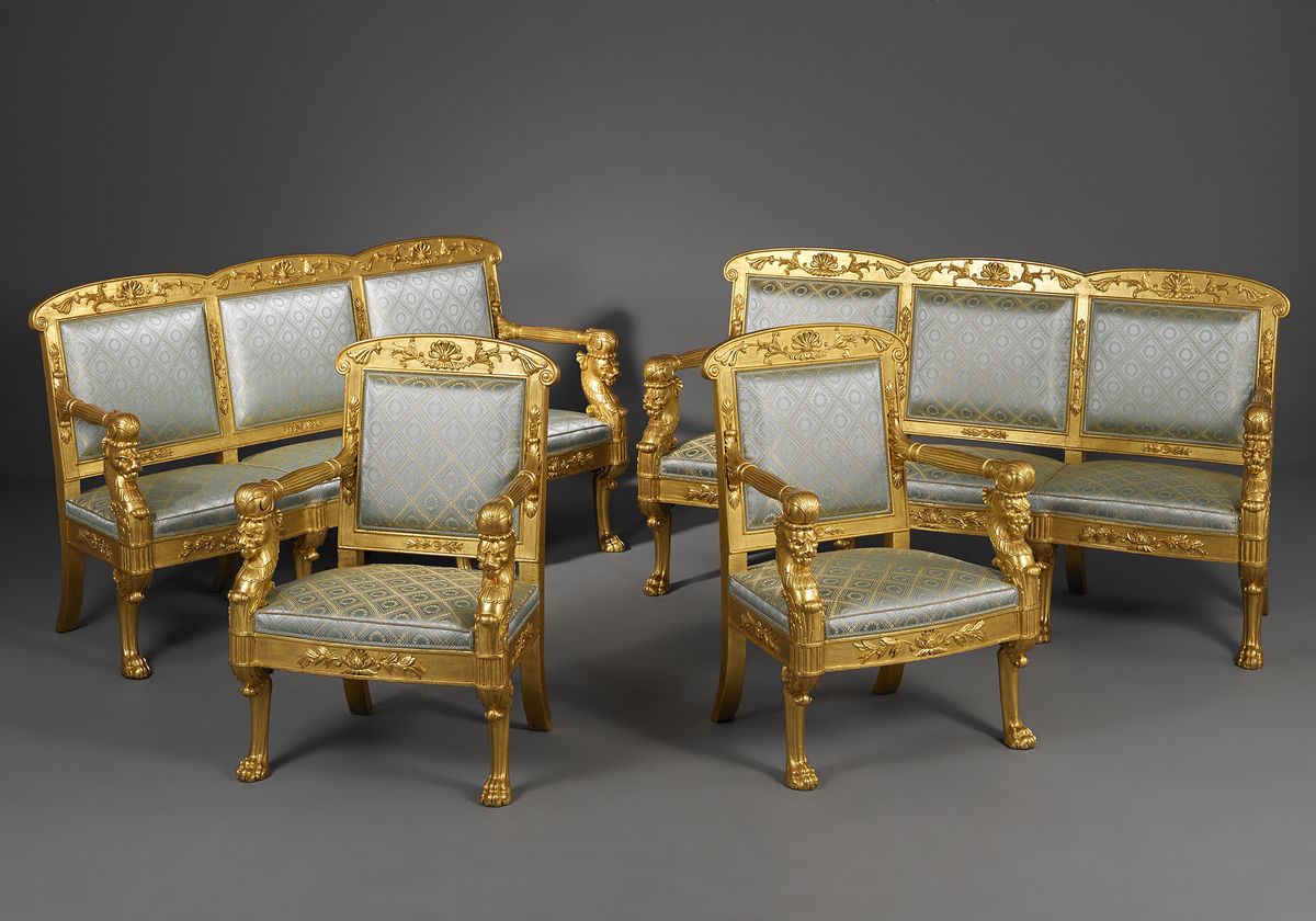 Piemontese ensemble of two armchairs and two sofas - image 1