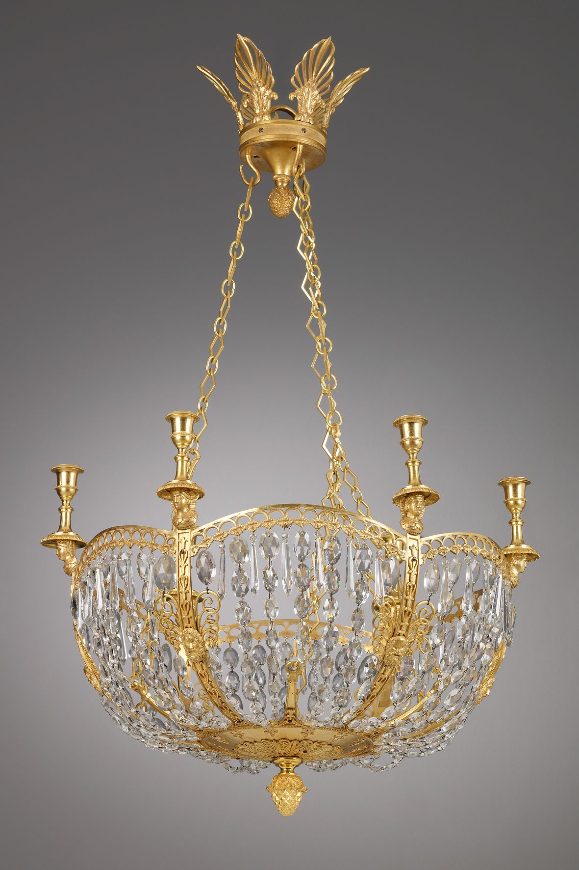 Russian Empire Six-Light Chandelier