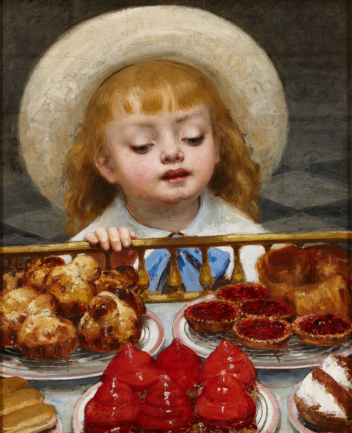 Victor Tortez (1843-1890), het meisje in de patisserie - afbeelding 1