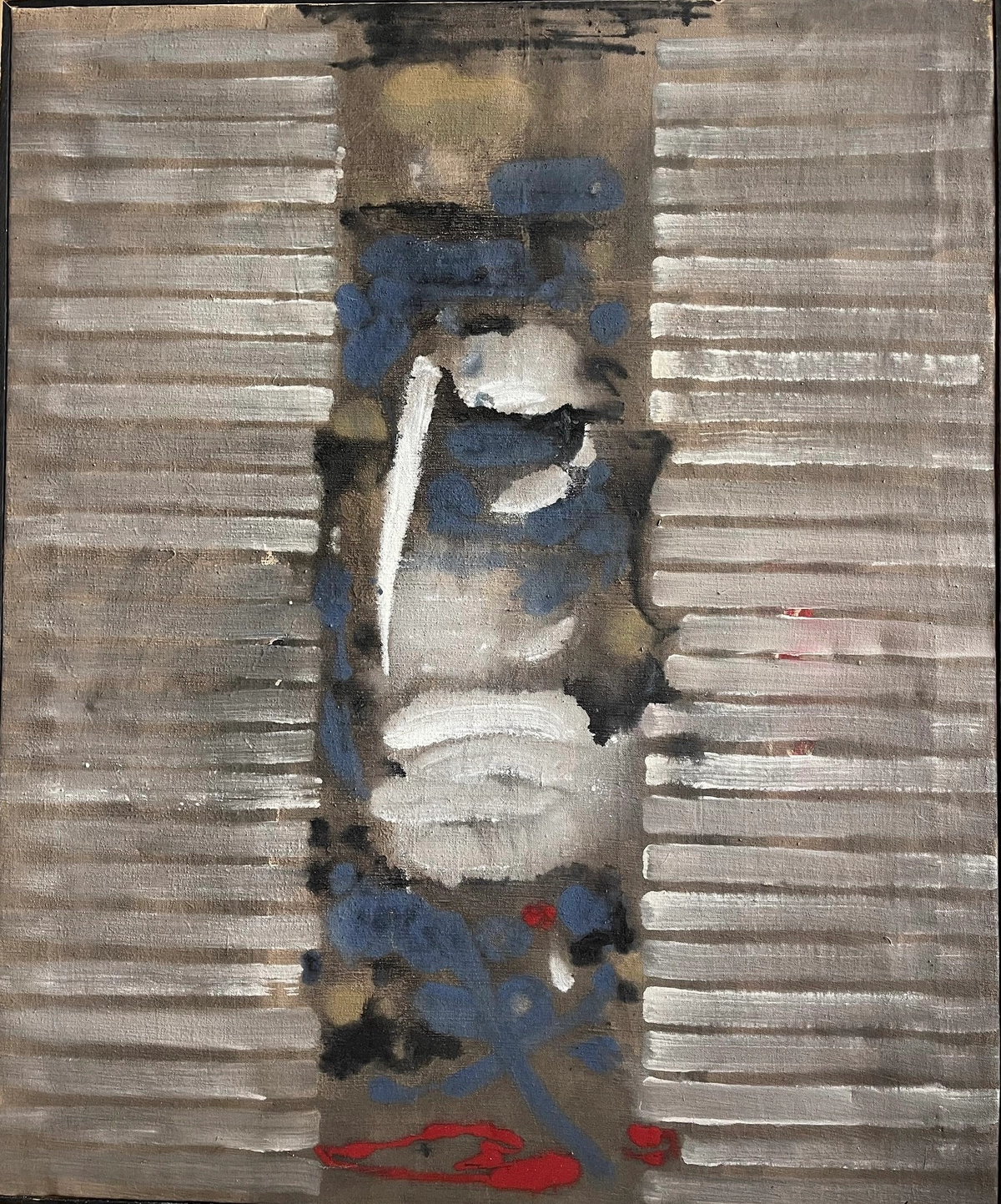 Xavier Krebs (Frankrijk 1923-2013), abstract olieverfschilderij