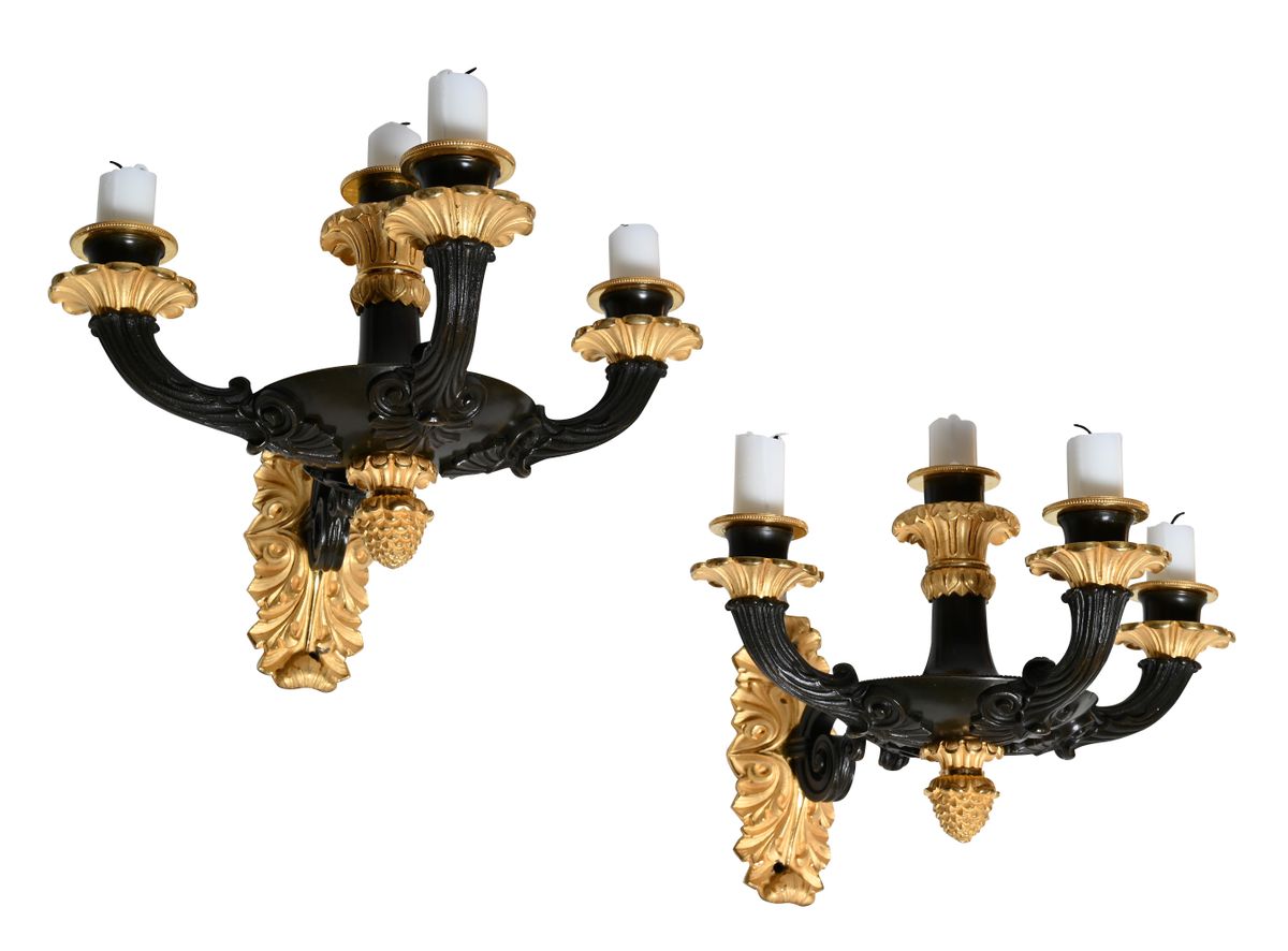 A pair of Empire wall sconces - image 1