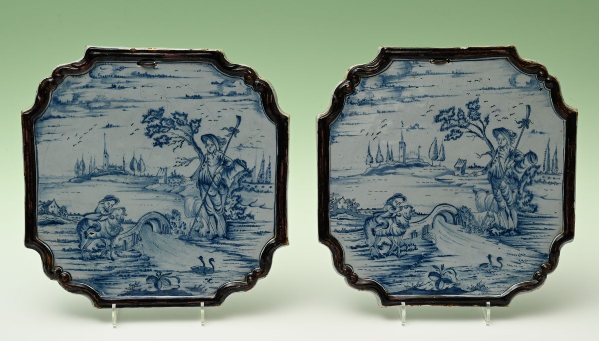 A pair of Delft plaques - image 1
