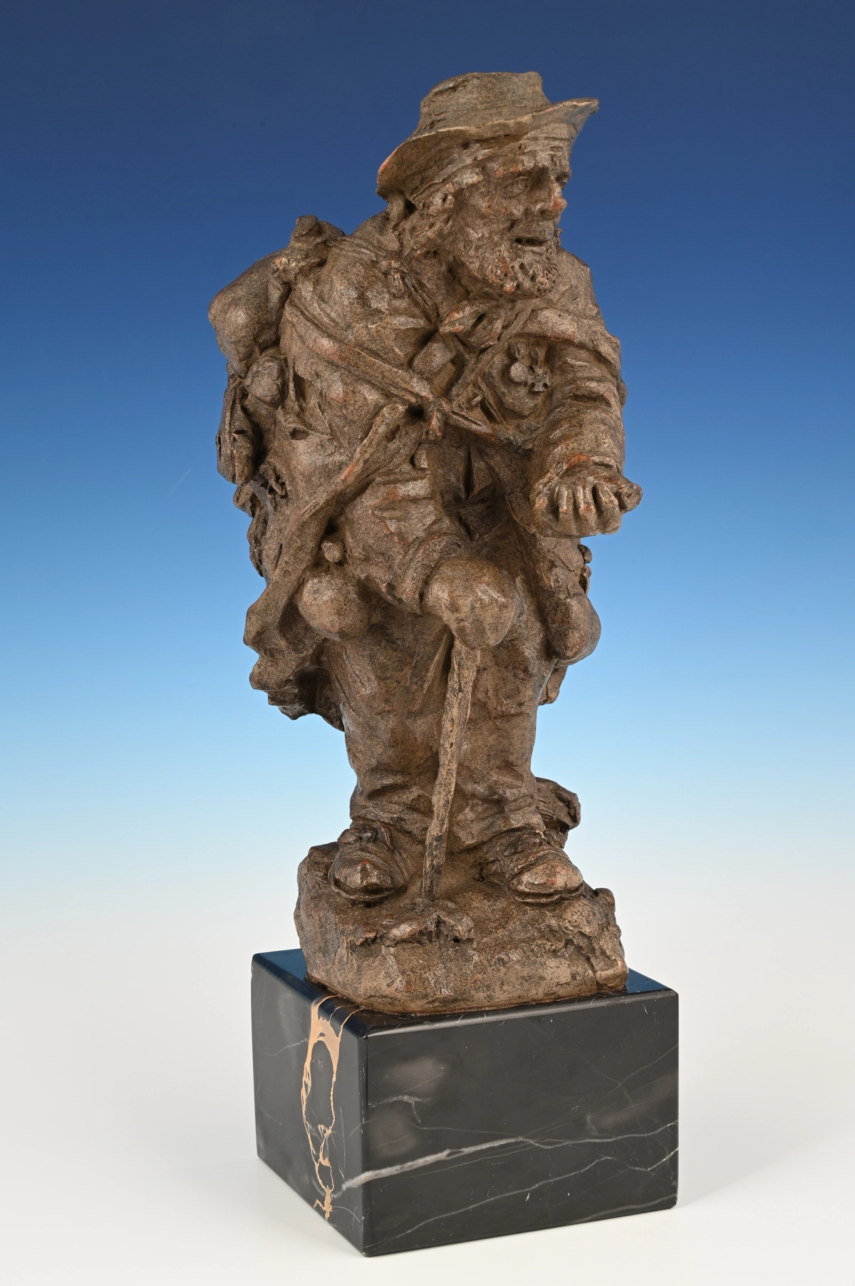A terracotta sculpture