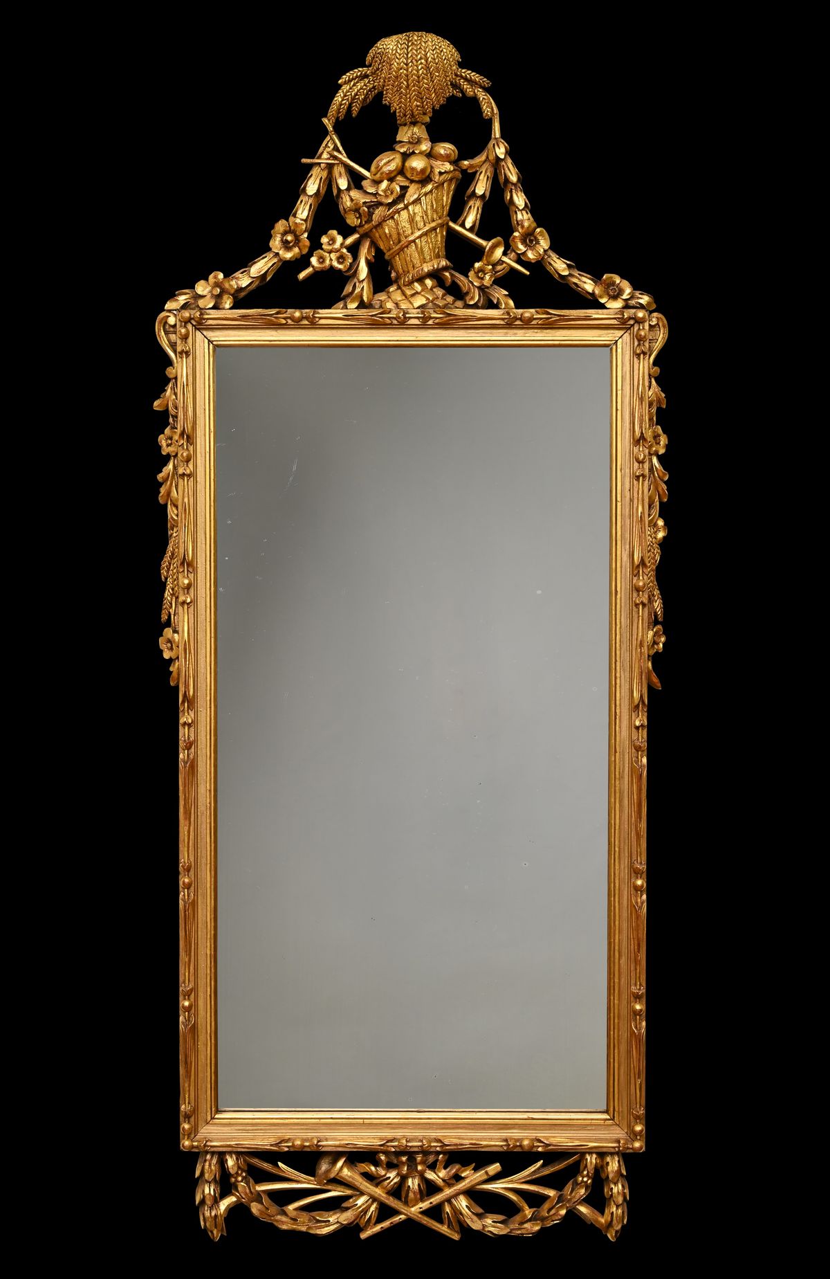 A Dutch gilded Louis Seize mirror