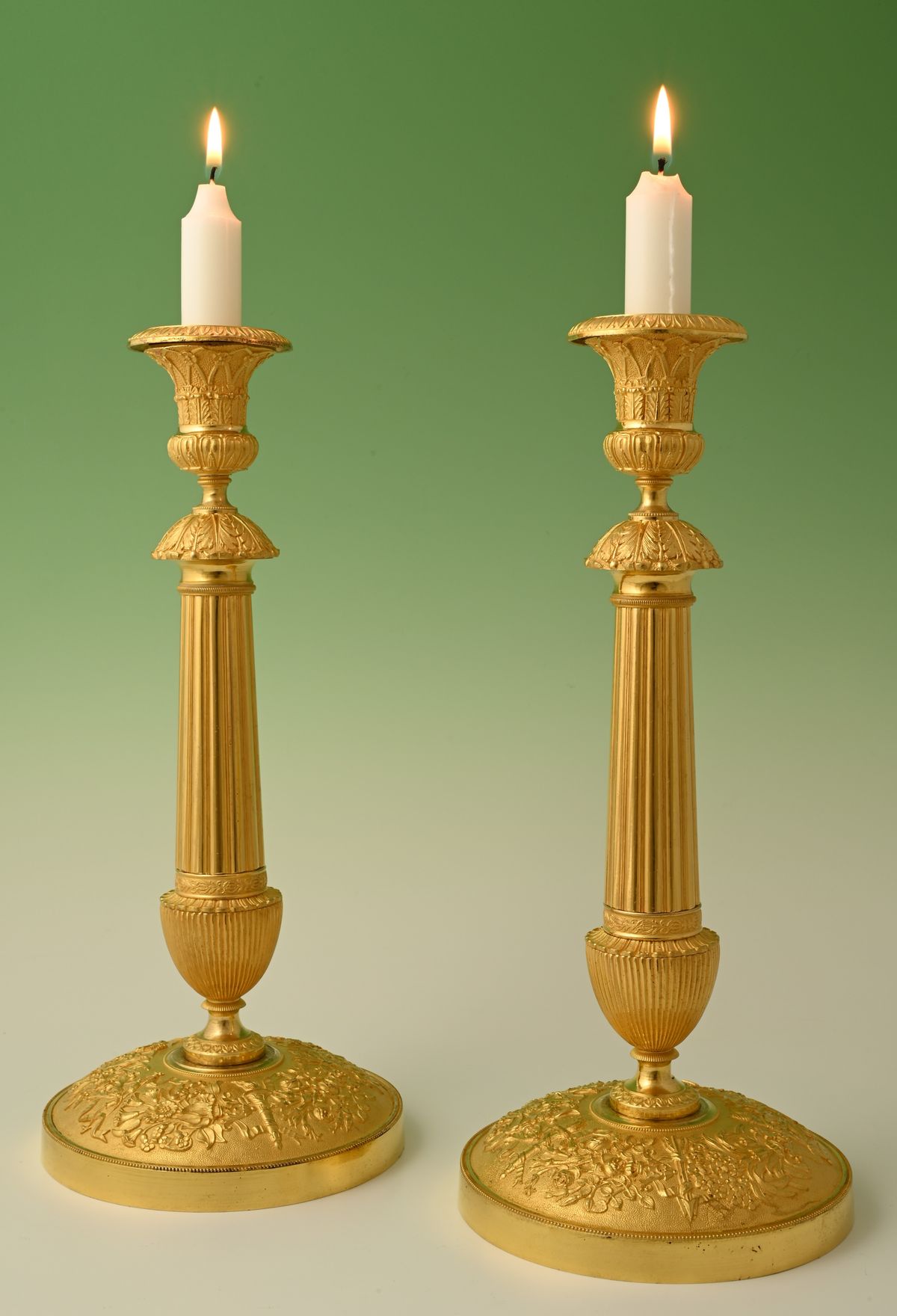 A pair of ormolu Empire candelabra - image 1