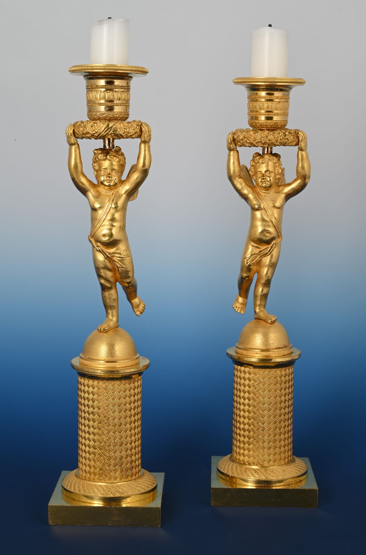 A pair of Empire Candle Sticks - image 1