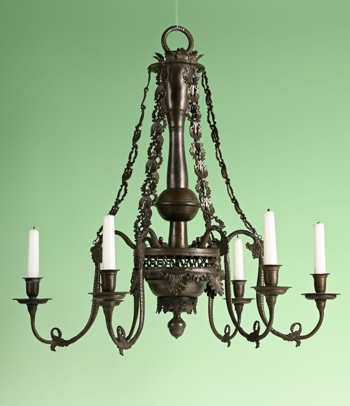 A rare pewter chandelier - image 1
