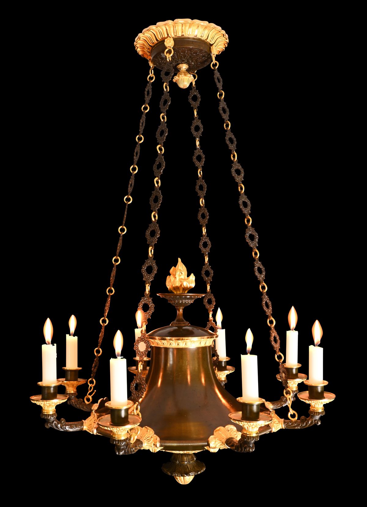 A French Empire discus chandelier - image 1