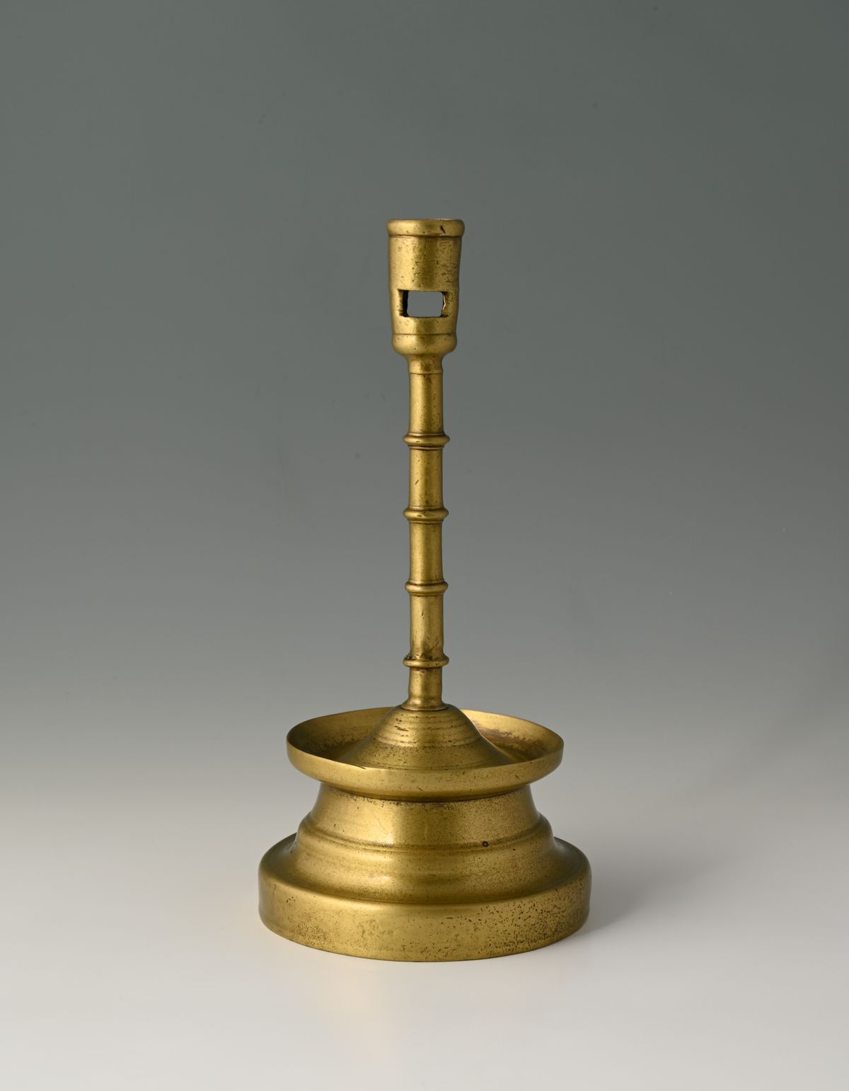 A Dutch bronze candlestick - image 1