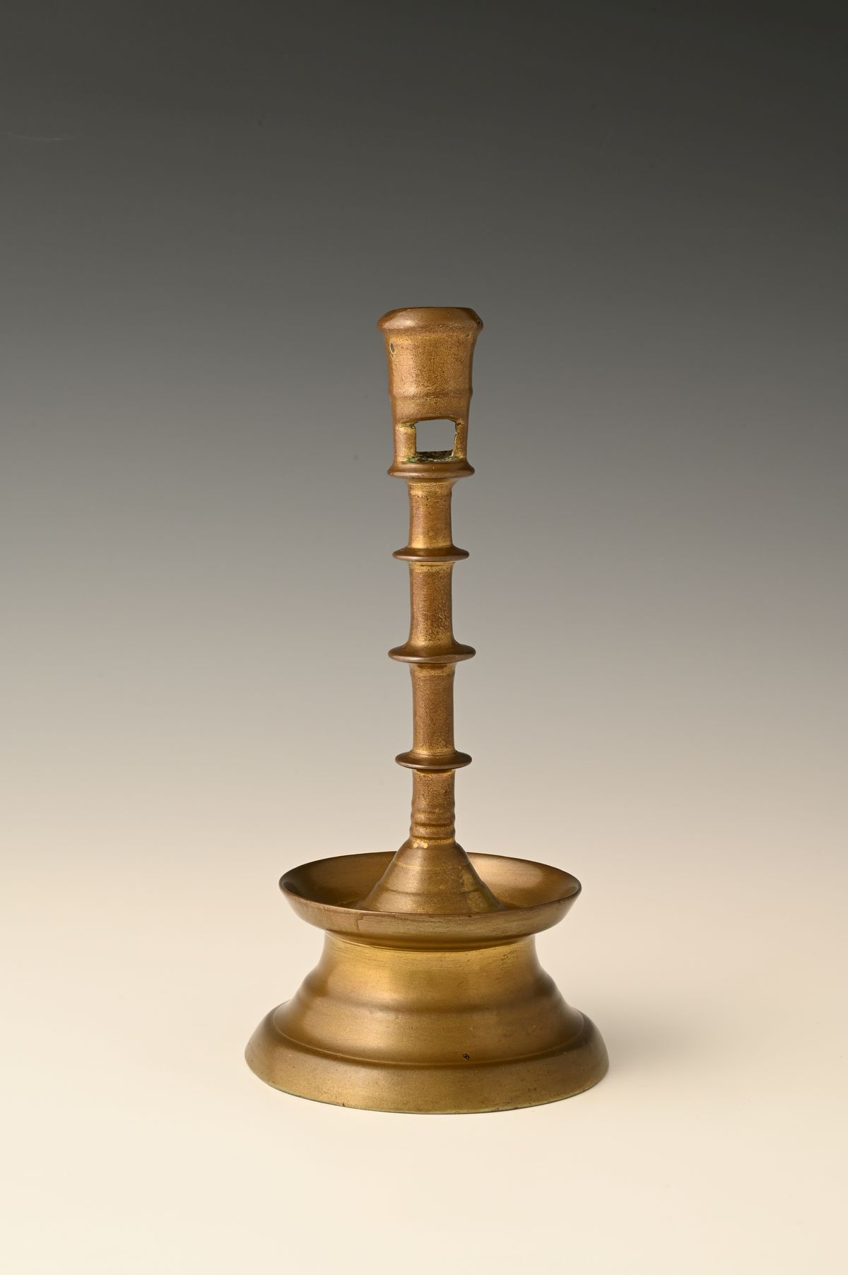 A Dutch bronze candlestick - image 1